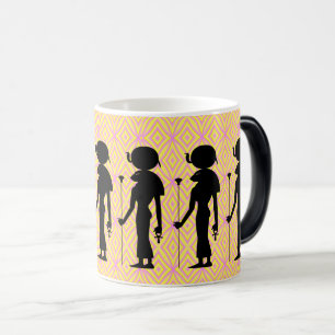 Sekhmet: Egyptische Godin Silhouet & Symbool Magische Mok