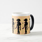 Sekhmet: Egyptische Godin Silhouet & Symbool Magische Mok (Voorkant rechts)