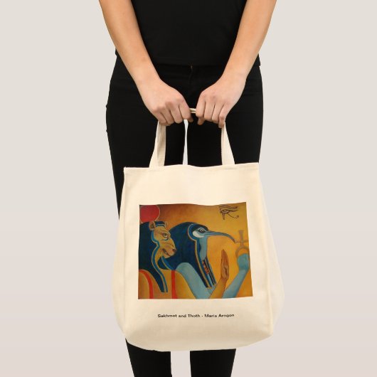 Sekhmet en Thoth grocery bag Tote Bag (Voorkant (product))