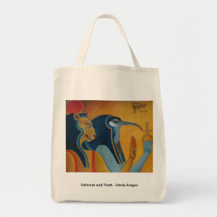 Sekhmet en Thoth grocery bag Tote Bag