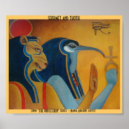 Sekhmet en Thoth Poster