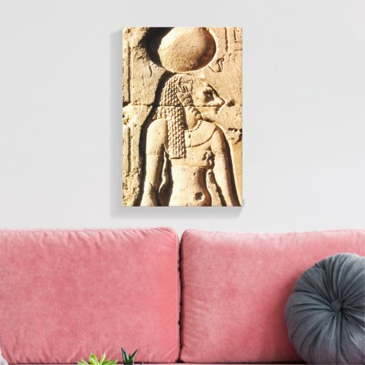 Sekhmet Leeuwin Godin van Opper-Egypte Canvas Afdruk (Insitu (Woonkamer))