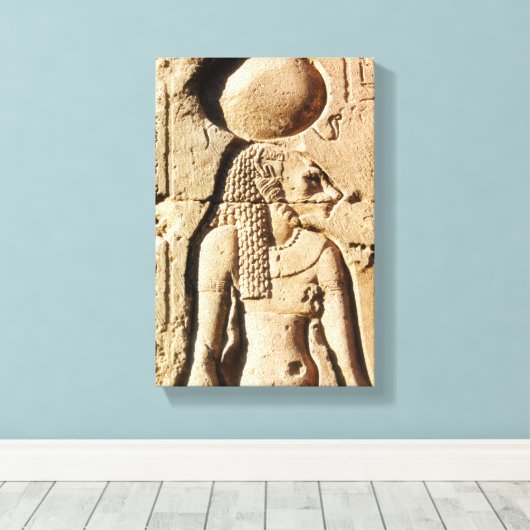 Sekhmet Leeuwin Godin van Opper-Egypte Canvas Afdruk (Insitu (Houten vloer))