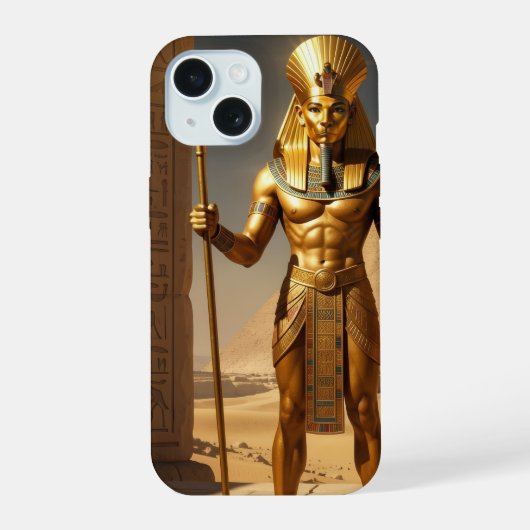 Sekhmet – Lion-Headed War Goddess´1 iPhone 15 Case (Achterkant)