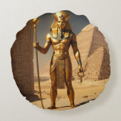 Sekhmet – Lion-Headed War Goddess´1 Rond Kussen (Achterkant)