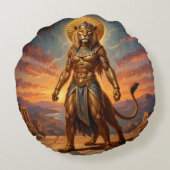 Sekhmet – Lion-Headed War Goddess´2 Rond Kussen (Achterkant)