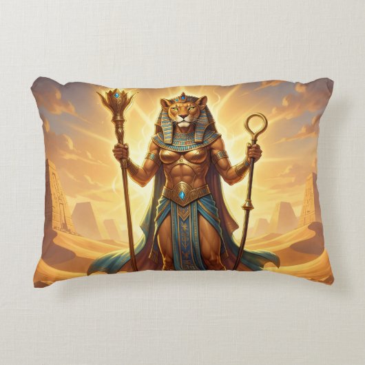 Sekhmet – Lion-Headed War Goddess´3 Accent Kussen (Voorkant)