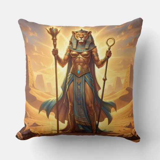 Sekhmet – Lion-Headed War Goddess´3 Kussen (Voorkant)