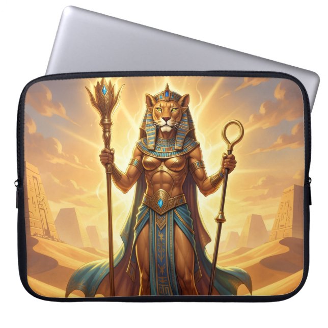 Sekhmet – Lion-Headed War Goddess´3 Laptop Sleeve (Voorkant)