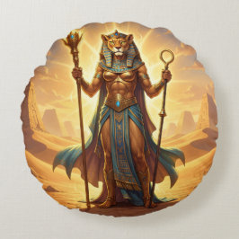 Sekhmet – Lion-Headed War Goddess´3 Rond Kussen