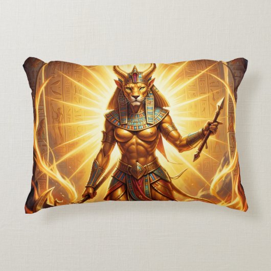 Sekhmet – Lion-Headed War Goddess´4 Accent Kussen (Voorkant)