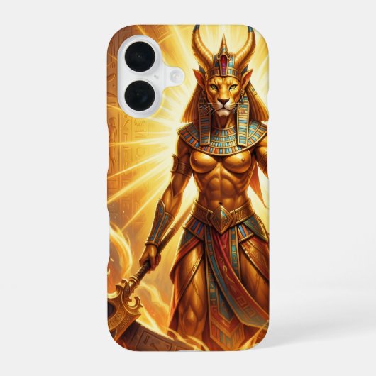 Sekhmet – Lion-Headed War Goddess´4 iPhone 16 Hoesje (Achterkant)