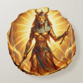 Sekhmet – Lion-Headed War Goddess´4 Rond Kussen (Achterkant)