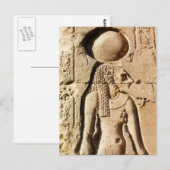 Sekhmet Lioness Hieroglyphic Briefkaart (Voorkant / Achterkant)
