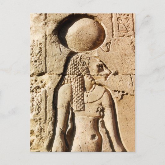 Sekhmet Lioness Hieroglyphic Briefkaart (Voorkant)