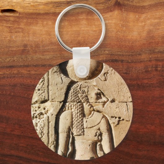 Sekhmet Lioness Hieroglyphic Sleutelhanger (Voorkant)