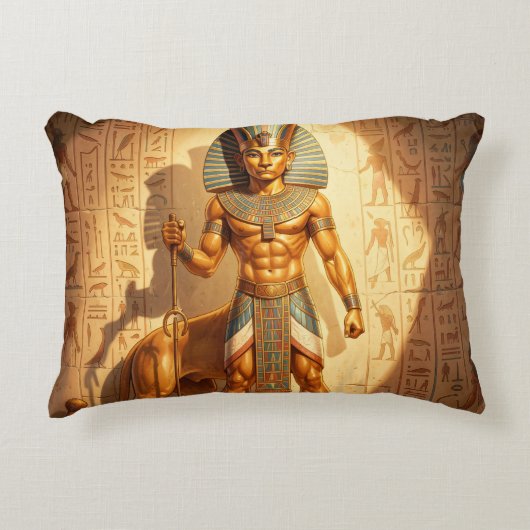 Sekhmet – Löwenköpfige Kriegsgöttin´3 Accent Kussen (Voorkant)