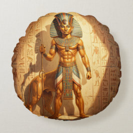 Sekhmet – Löwenköpfige Kriegsgöttin´3 Rond Kussen