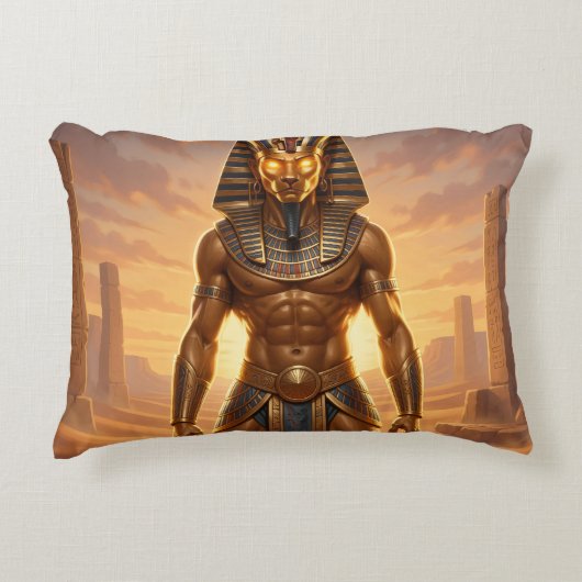 Sekhmet – Löwenköpfige Kriegsgöttin´4 Accent Kussen (Voorkant)