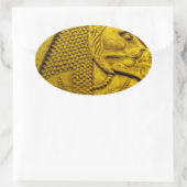 Sekhmet Ovale Sticker (Tas)