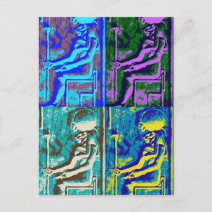 Sekhmet popart Briefkaart