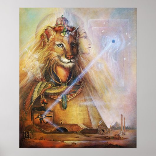 SEKHMET- The Egyptian Lion Goddess Poster (Voorkant)