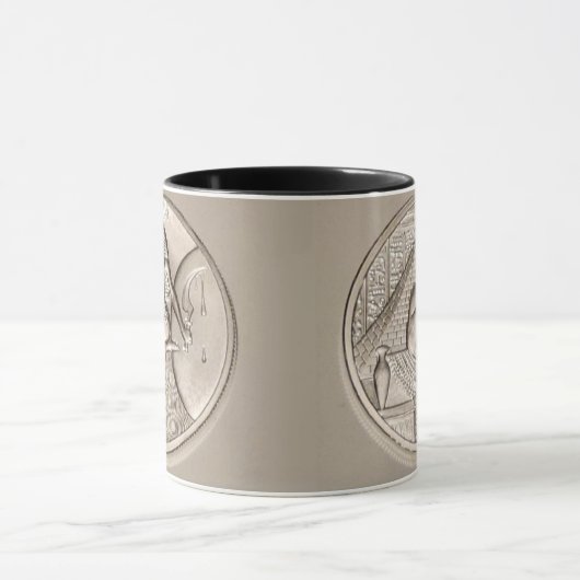 Sekhmet Two Ounce Solid .999 Silver Round Mok (Midden)