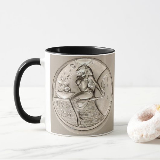 Sekhmet Two Ounce Solid .999 Silver Round Mok (Met donut)