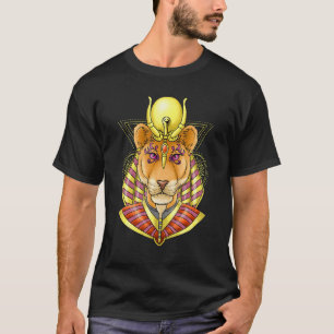 Sekhmet Vrouwelijke Vrouw Leeuw Hoofdgodin T-shirt