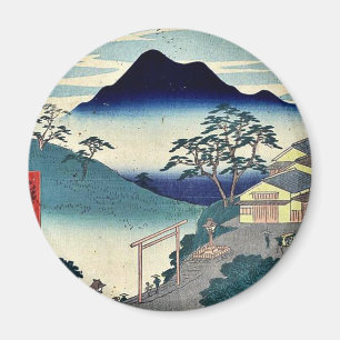 Seki door Ando, Hiroshige Ukiyoe Magneet