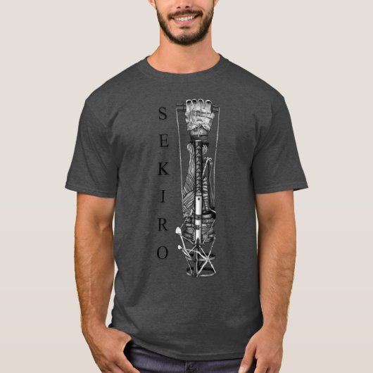 Sekiro wolf arm retro family t-shirt (Voorkant)