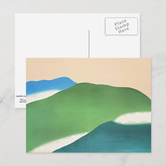 Sekka - Groene bergen, kunstschilderij, Briefkaart (Voorkant / Achterkant)