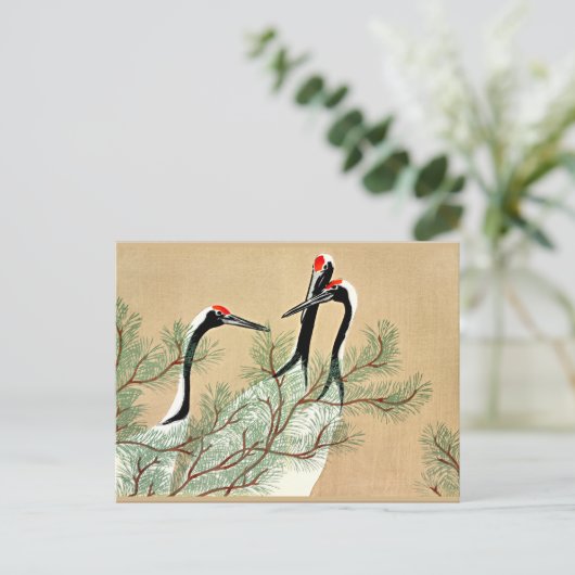 Sekka - Kranen uit Momoyogusa Briefkaart (Staand voorkant)