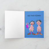 Seks ding verjaardagskaart kaart (Binnen)