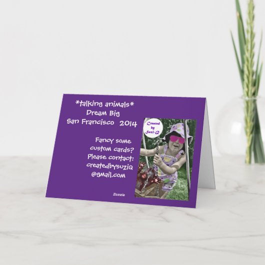 Seks Dreaming Big Card Kaart (Achterkant)