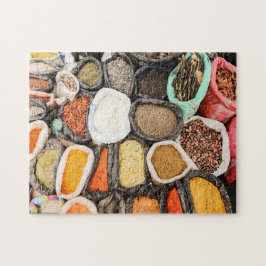 Seks- en specerijmarkt Ecuador Legpuzzel