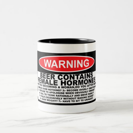 seksbier tweekleurige koffiemok (Center)