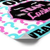 Seksen en streepjes Baby shower Poster (Hoek)