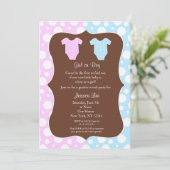 Seksen Feestelijke baby Shower-uitnodigingen Kaart (Staand voorkant)