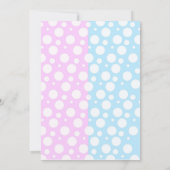 Seksen Feestelijke baby Shower-uitnodigingen Kaart (Achterkant)