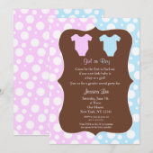 Seksen Feestelijke baby Shower-uitnodigingen Kaart (Voorkant / Achterkant)