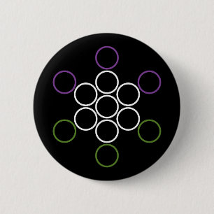 seksespecifieke cirkels ronde button 5,7 cm