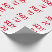 Seksige 70e Verjaardag Inpakpapier (Hoek)