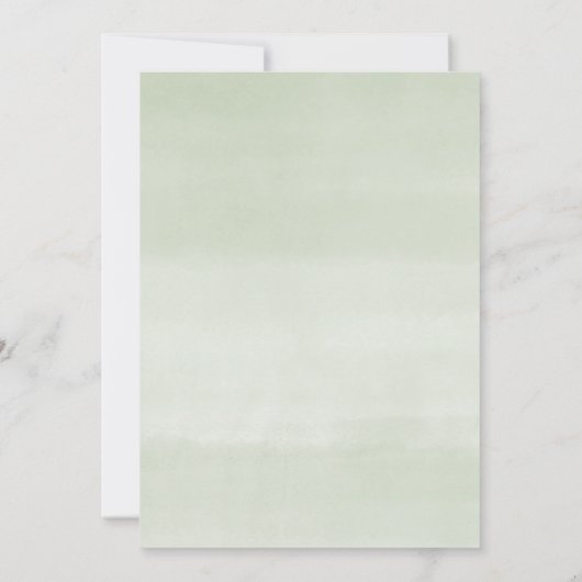 Seksneutraal dennenbomen winterbrunch baby kaart (Achterkant)