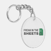 Sekspartner in bed sleutelhanger (Voorkant Links)