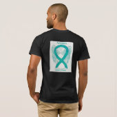 Seksuele asbest Awareness Ribbon Angel Custom Shir T-shirt (Achterkant volledig)