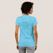 Seksuele asbest Blauwgroen bewustwording Twitter-s T-shirt (Achterkant volledig)