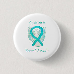 Seksuele Assault Awareness Angel Ribbon Pin Ronde Button 3,2 Cm