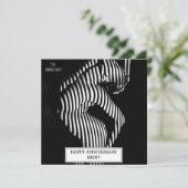 Seksuele huwelijksverjaardag Stout  Save The Date (Staand voorkant)