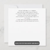 Seksuele huwelijksverjaardag Stout  Save The Date (Achterkant)